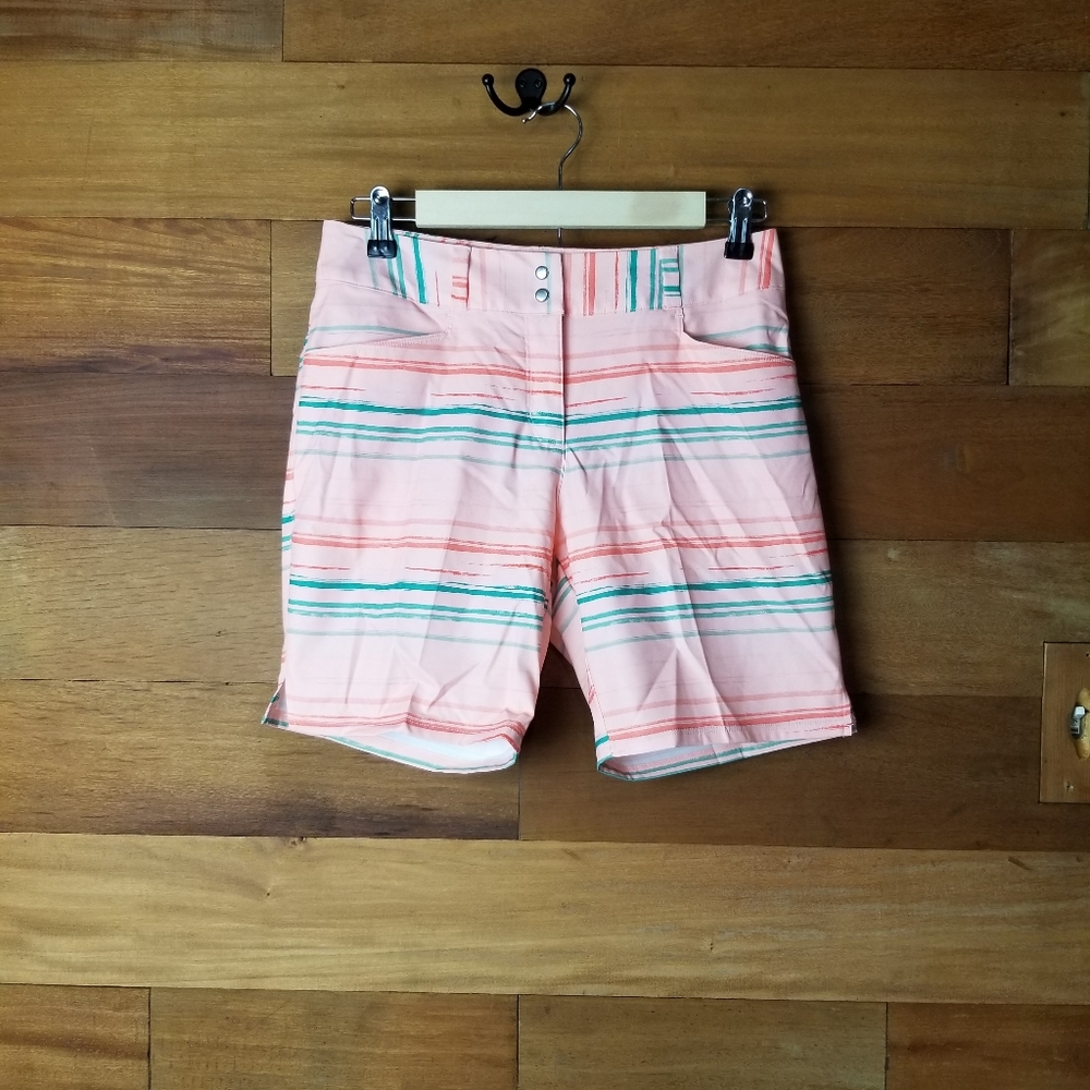 Adidas golf striped shorts size 2